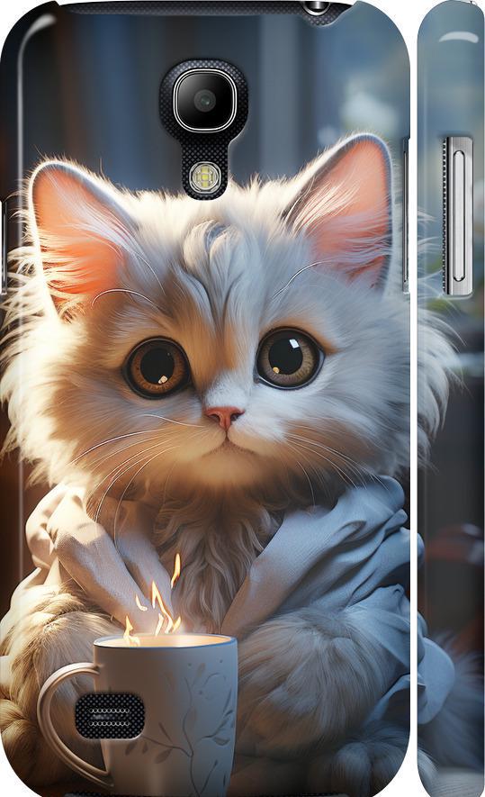 Чехол на Samsung Galaxy S4 mini Duos GT i9192 White cat (5646m-63-42517)