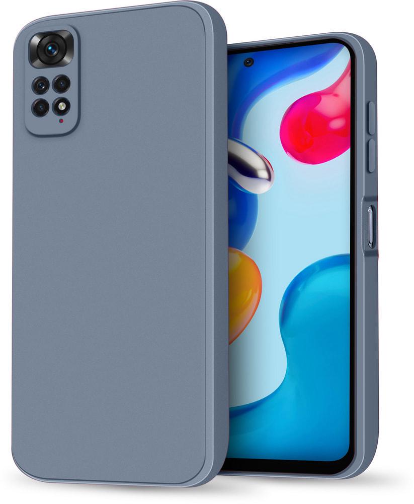 Силиконовый чехол HardCorner Xiaomi Redmi Note 11 (с микрофиброй) Gray Blue (34857-6D)