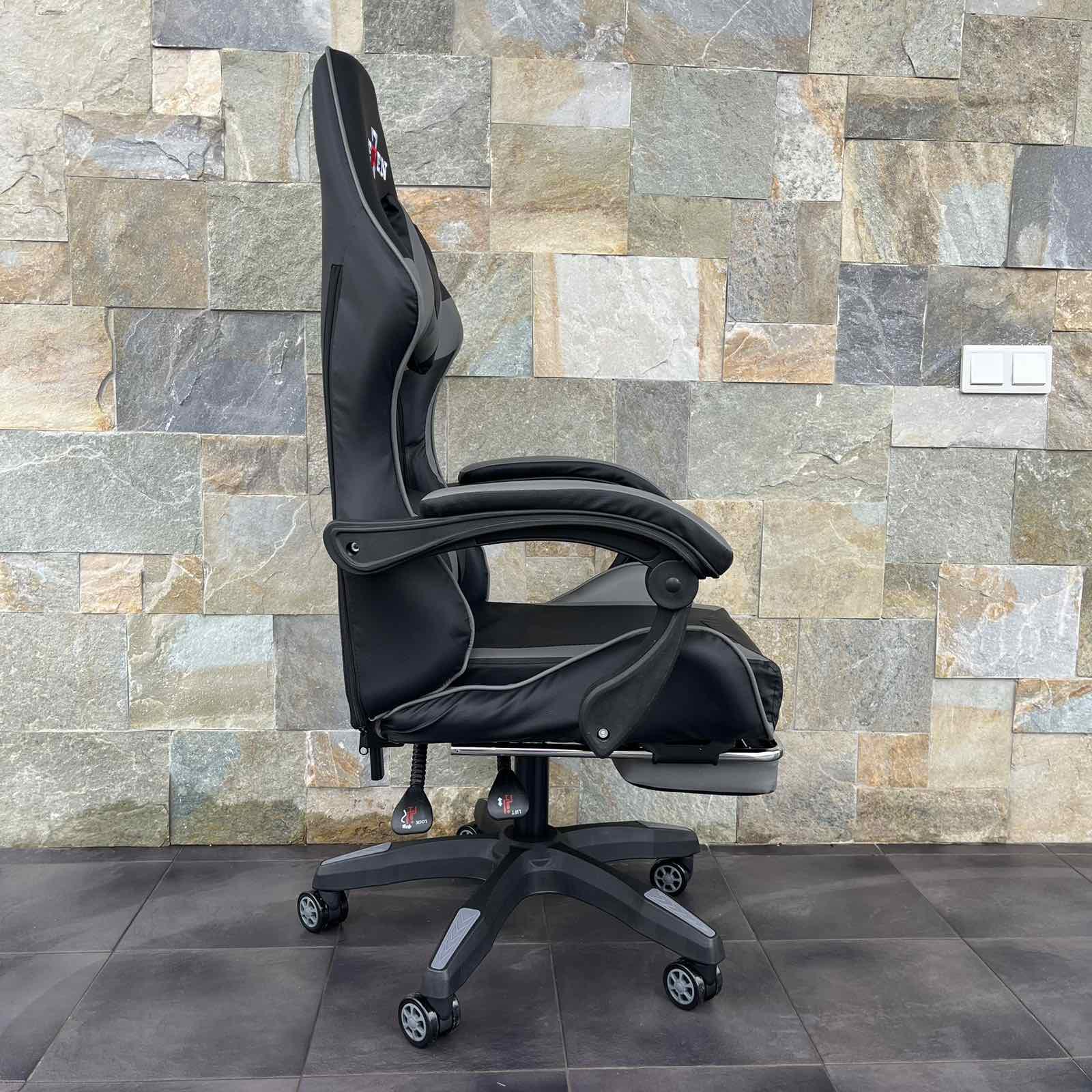 Кресло компьютерное геймерское SEWEN 730 Черный/Серый (9869702) - фото 8 Кресло компьютерное геймерское SEWEN 730 Черный/Серый (9869702) - фото 8