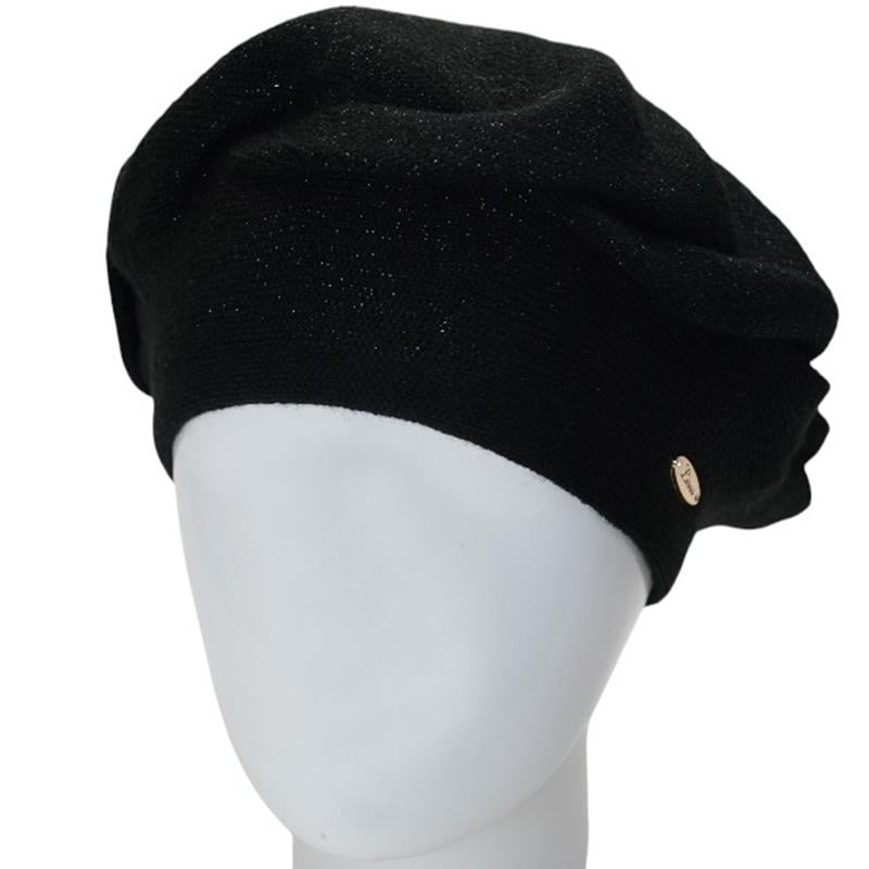 Берет жіночий подвійний Lirus Сяйво Чорний (29436049) - фото 1 Берет жіночий подвійний Lirus Сяйво Чорний (29436049) - фото 1