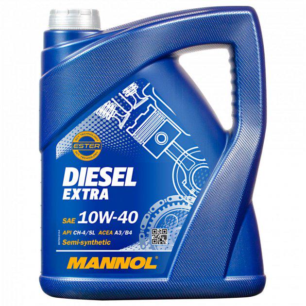 Масло Diesel MANNOL EXTRA Turbo 10W-40 полусинтетическое 5 л (7504)