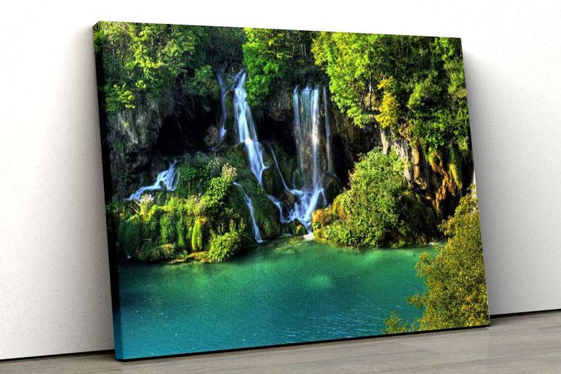 Картина на холсте KIL Art Зеленый пейзаж 51x34 см (359)