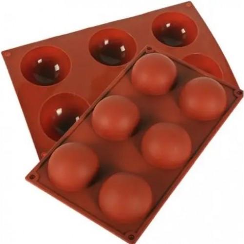 Форма силиконовая для выпечки Полусфера 6 очагов 29х17 см (2356744438) - фото 5