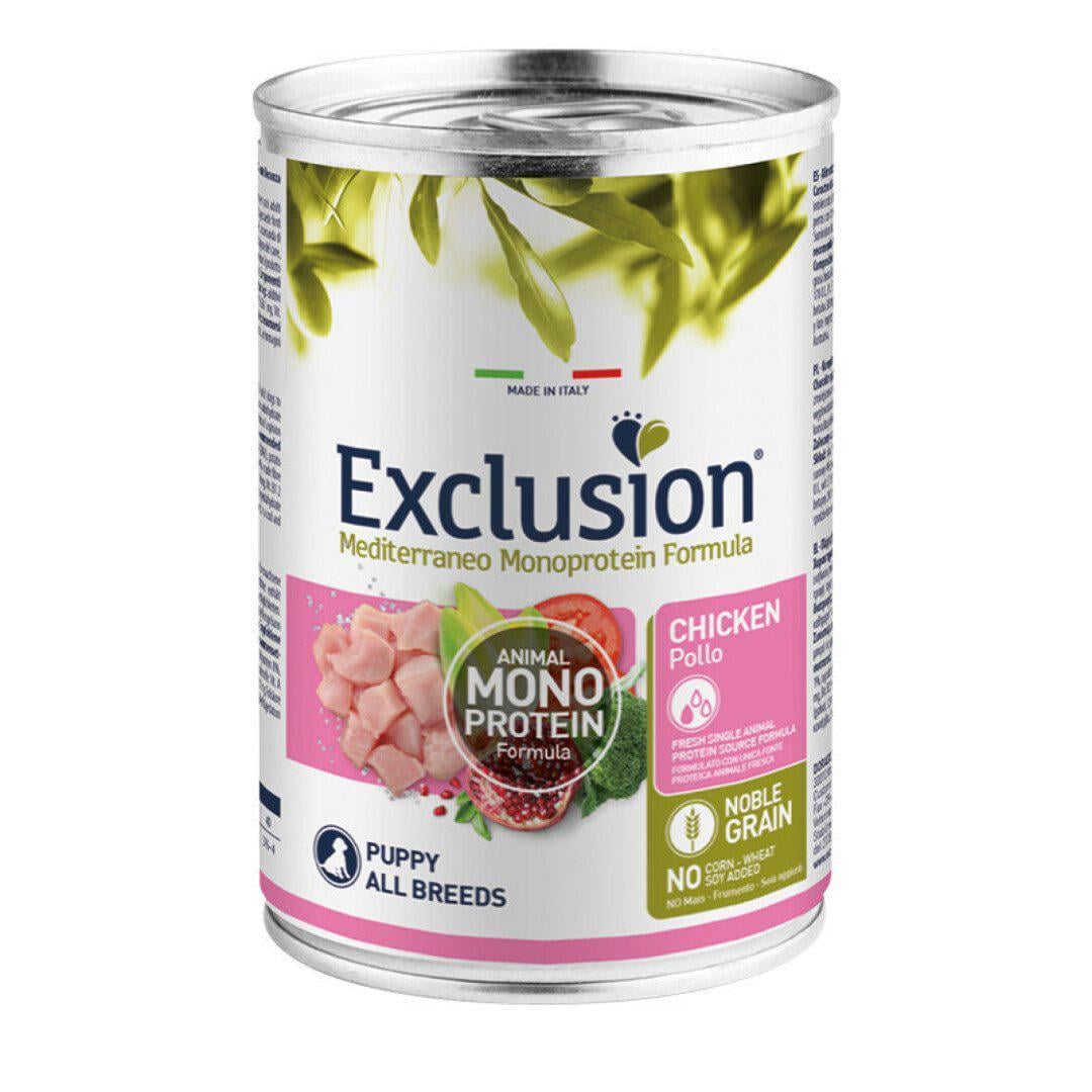 Корм вологий для цуценят Exclusion з куркою 400 г (8011259003485) Корм вологий для цуценят Exclusion з куркою 400 г (8011259003485)