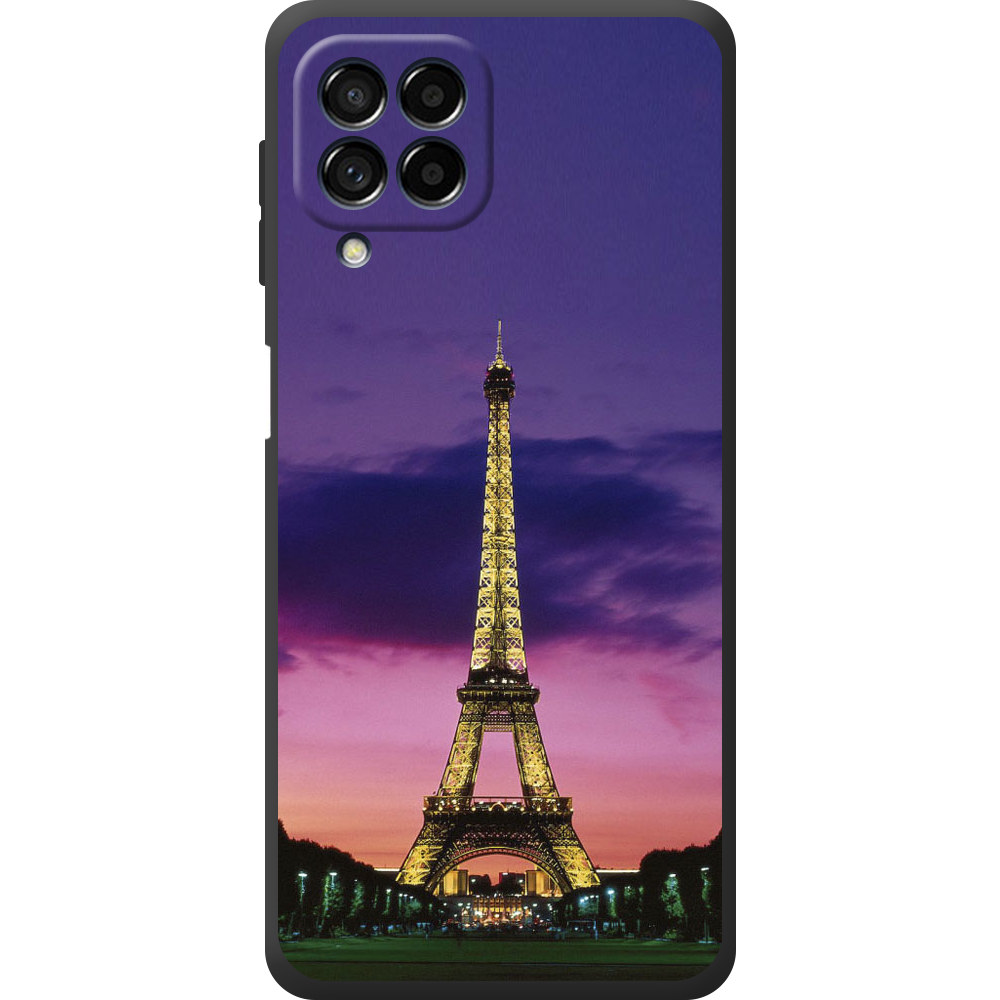 Чехол BoxFace Samsung Galaxy M53 5G (M536) Полночь в Париже Черный силикон (44473-up964-44483)