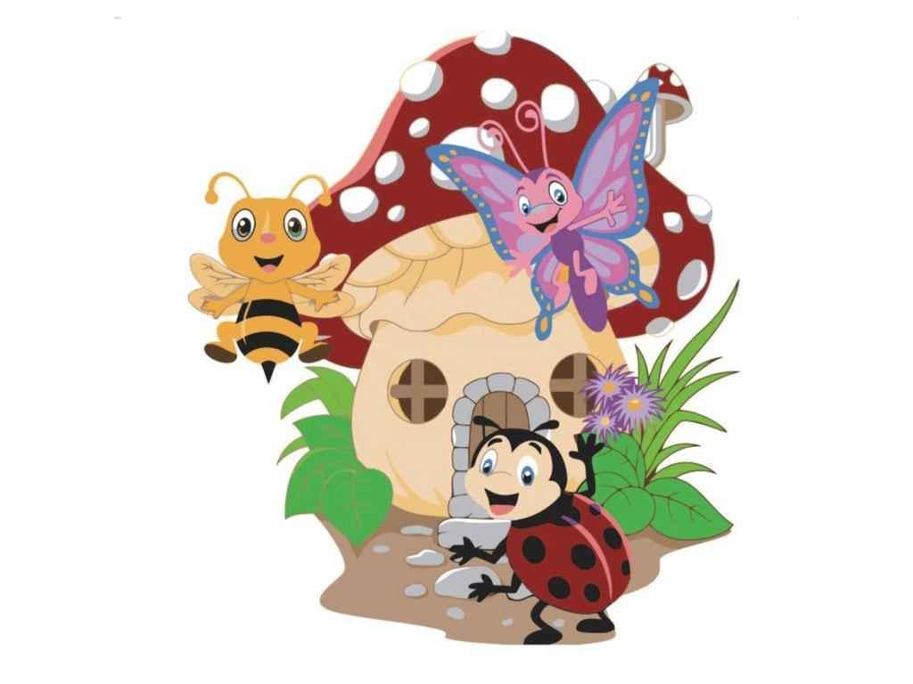 Картина по номерам Strateg Веселые букашки 30х30 см (ES014)