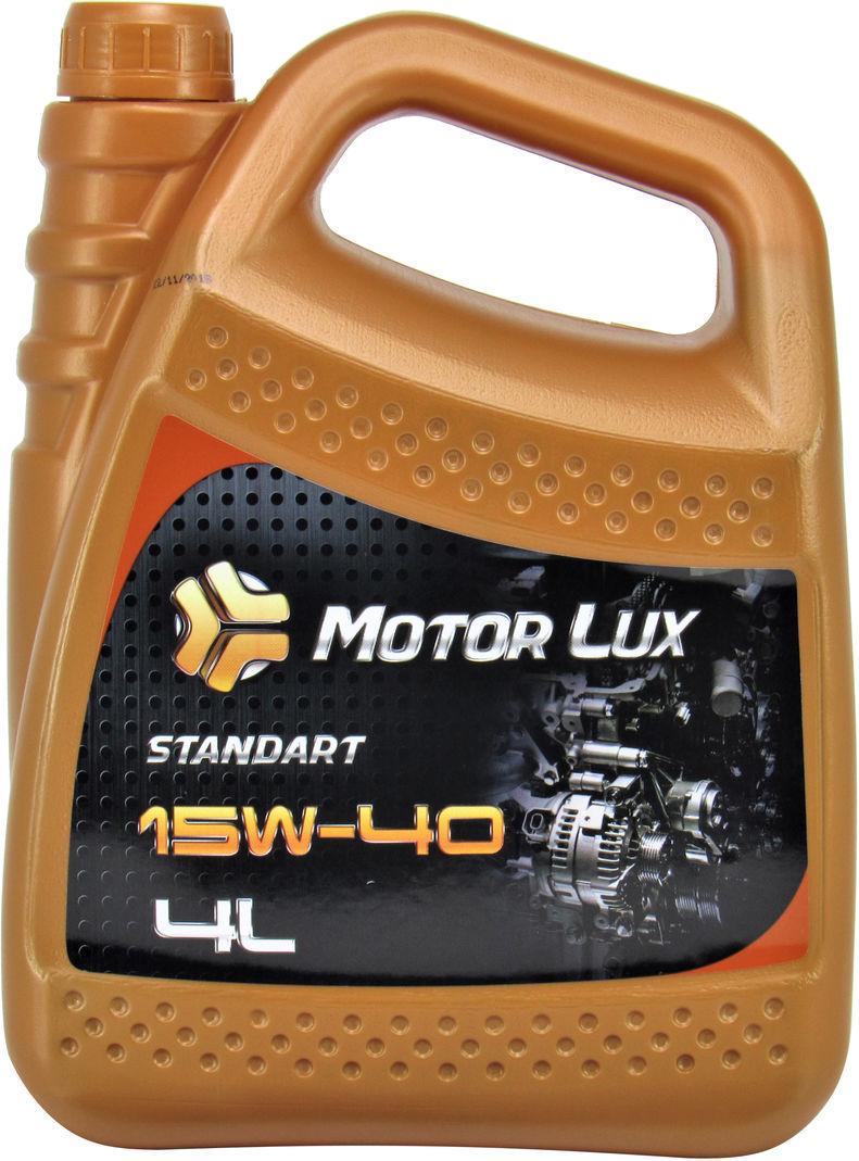 Моторное масло Motor lux Standart бензин/дизель 15W-40 4 л (1410710)