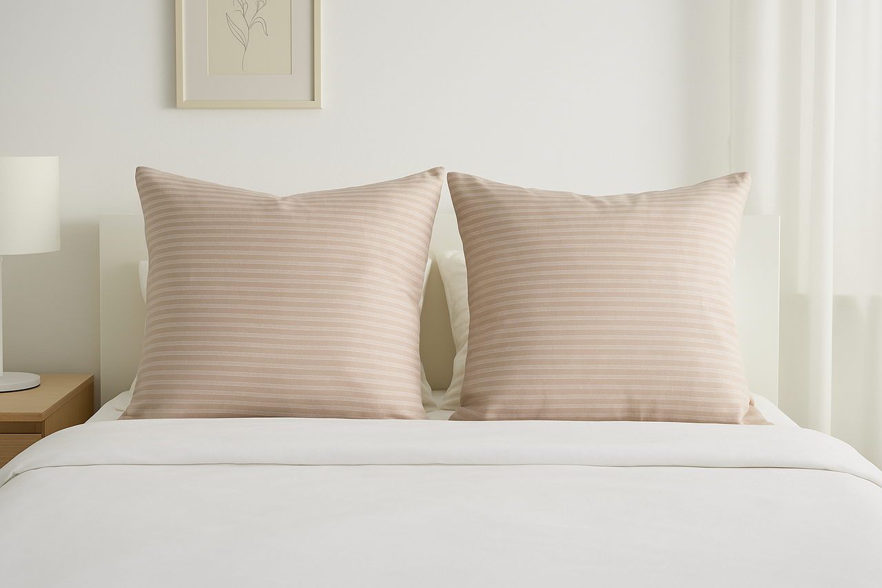 Наволочка Бежевые полосы бязь 70х70 см (G-26000/x70/5.25)