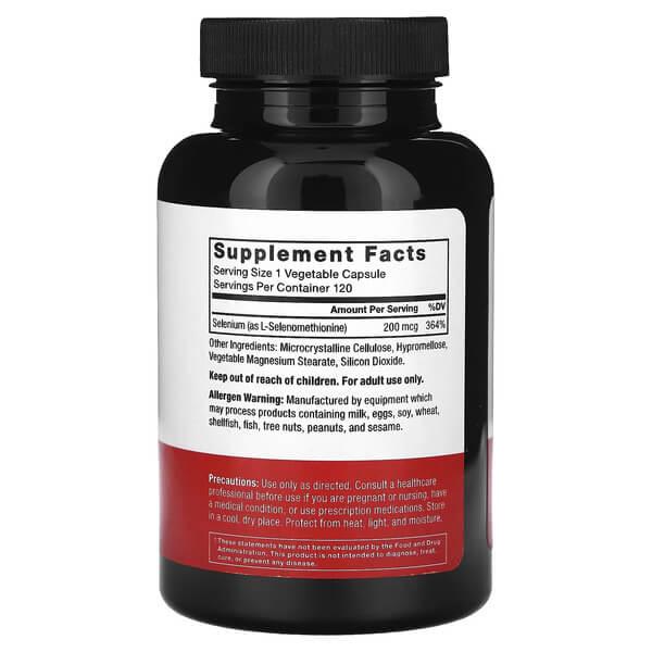 Селен Force Factor Selenium 200 mcg 120 растительных капс. (FOA-66104) - фото 2 Селен Force Factor Selenium 200 mcg 120 растительных капс. (FOA-66104) - фото 2