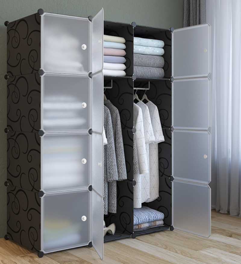 Шафа модульна пластикова для одягу та речей 12 секцій (Е500009)