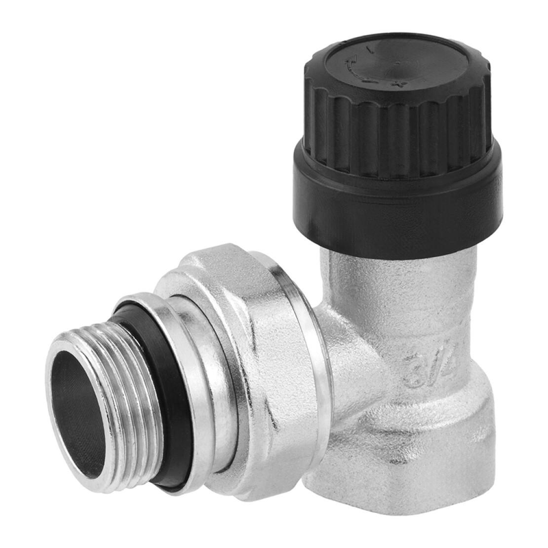 Термостатический радиаторный угловой клапан STA CV033261 3/4" с американкой Термостатический радиаторный угловой клапан STA CV033261 3/4" с американкой