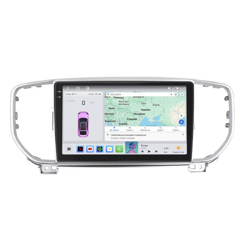 Автомагнитола штатная Lesko для Kia Sportage IV ver 2 2016- 9" 4/64 QLED CarPlay/4G/Wi-Fi/GPS 360°