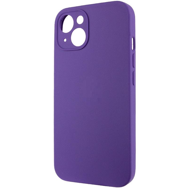 Противоударный Чехол Silicone Case Full Camera Protective (AA) для Apple iPhone 14 (6.1") Фиолетовый / Amethyst - фото 3