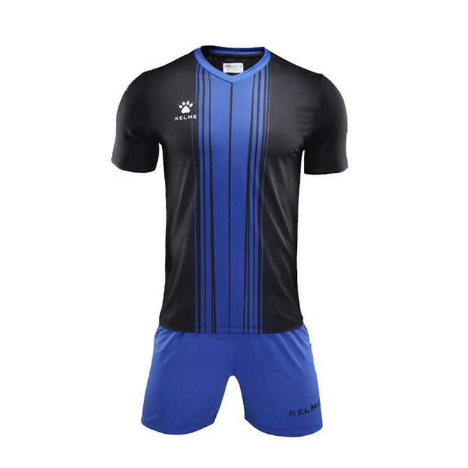 Комплект футбольной формы Kelme Barcelona к/р 3XL Черный/Темно-синий