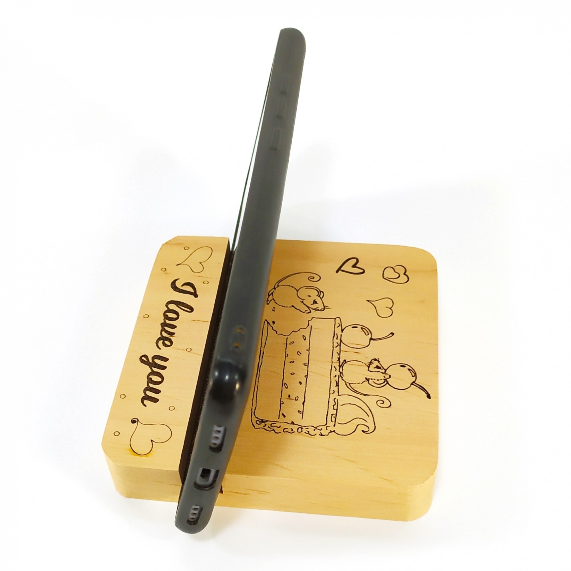 Подставка для телефона Майстерня містера Томаса i love you 10х10 см (15640574) - фото 5 Подставка для телефона Майстерня містера Томаса i love you 10х10 см (15640574) - фото 5