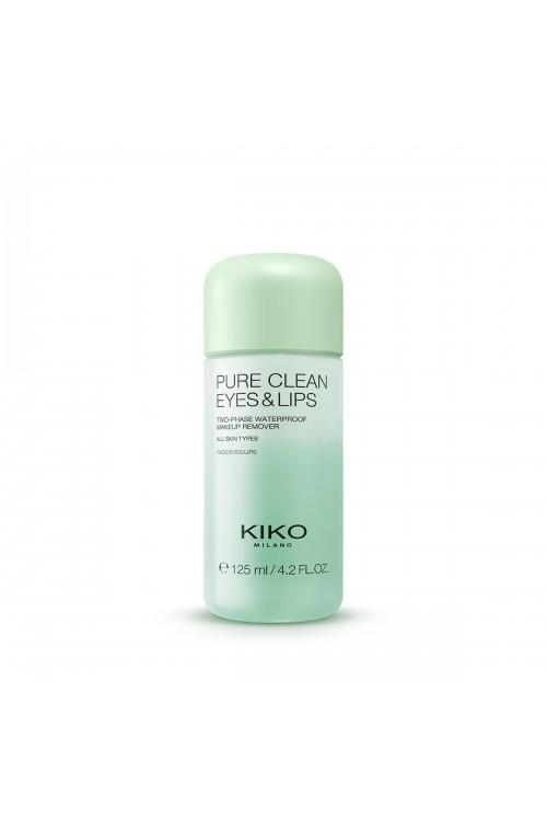 Жидкость для снятия макияжа Kiko Milano Pure Clean Eyes & Lips 125 мл (001018)