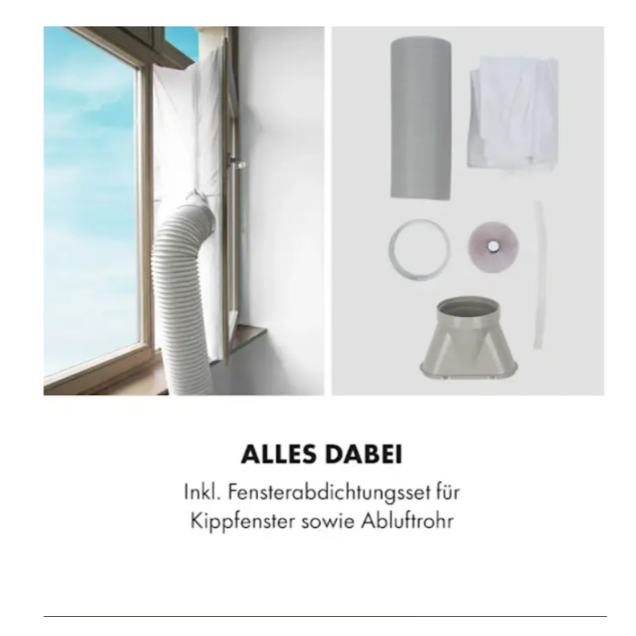 Кондиционер мобильный KLARSTEIN Kraftwerk Smart 10K 3в1 с дистанционным управлением (10034667) - фото 3 Кондиционер мобильный KLARSTEIN Kraftwerk Smart 10K 3в1 с дистанционным управлением (10034667) - фото 3