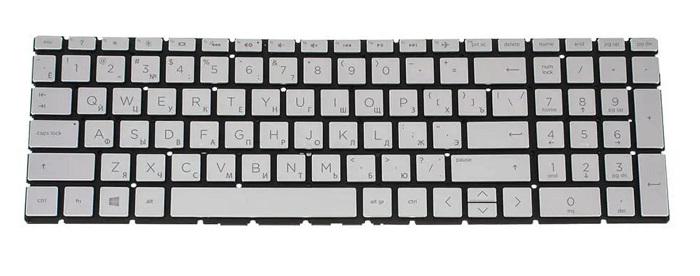 Клавіатура для ноутбуків HP Pavilion 250 G7/250 G8/15-DA/15-DB/15-DX/15-EC/15-CX/15-DK/15-DY/17-CA/17-CD з підсвіткою Сірий (10114)