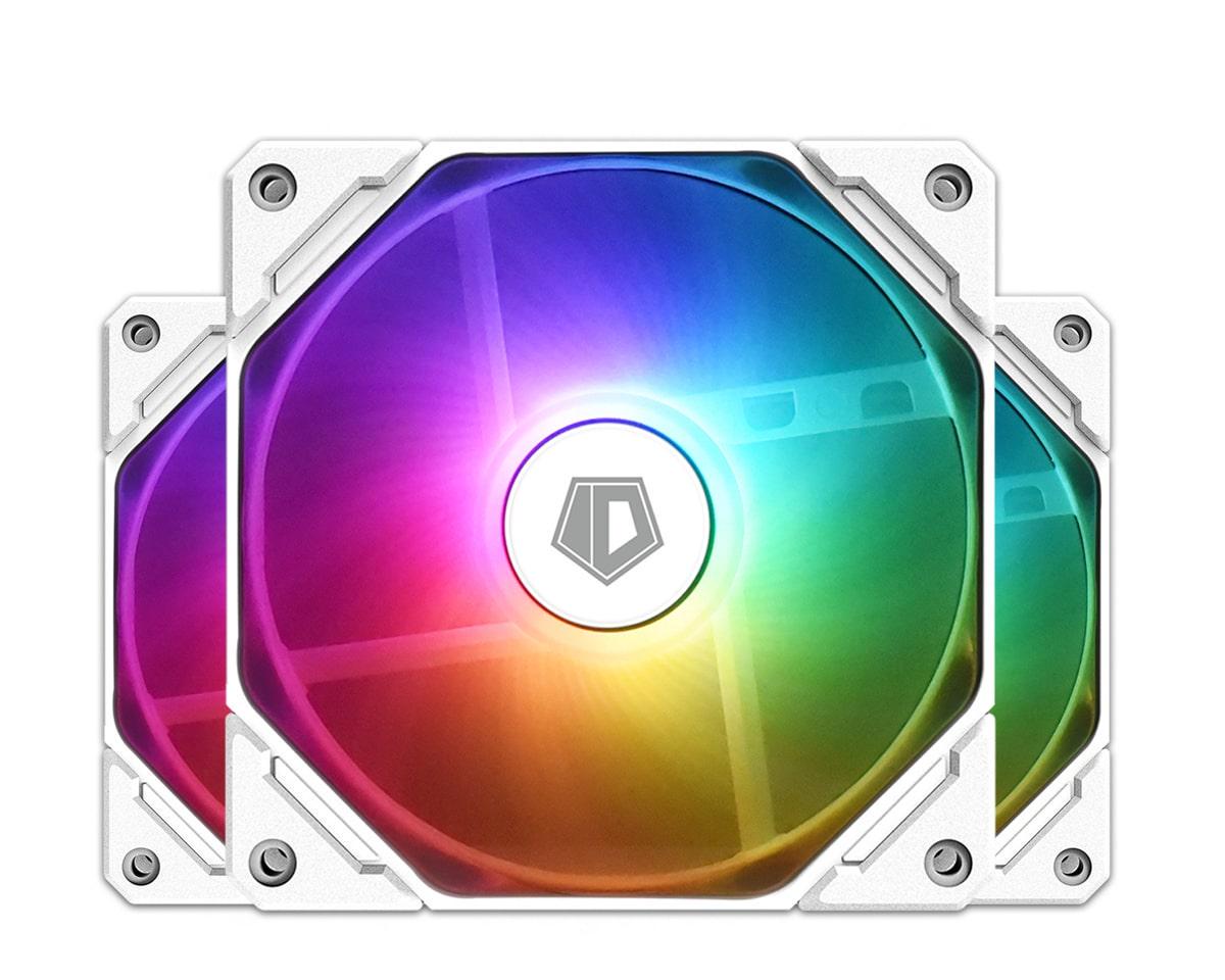 Набор вентиляторов ID-Cooling TF-12025-Pro ARGB Trio White 120 мм 3pcs Pack