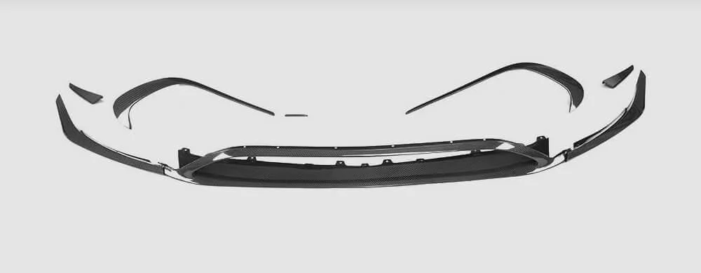 Накладка на передний бампер Lip DDCarbon для AMG-Line/A45 AMG HB 2016-2018/Mercedes A-сlass W176 2012-2018 карбон (148000)