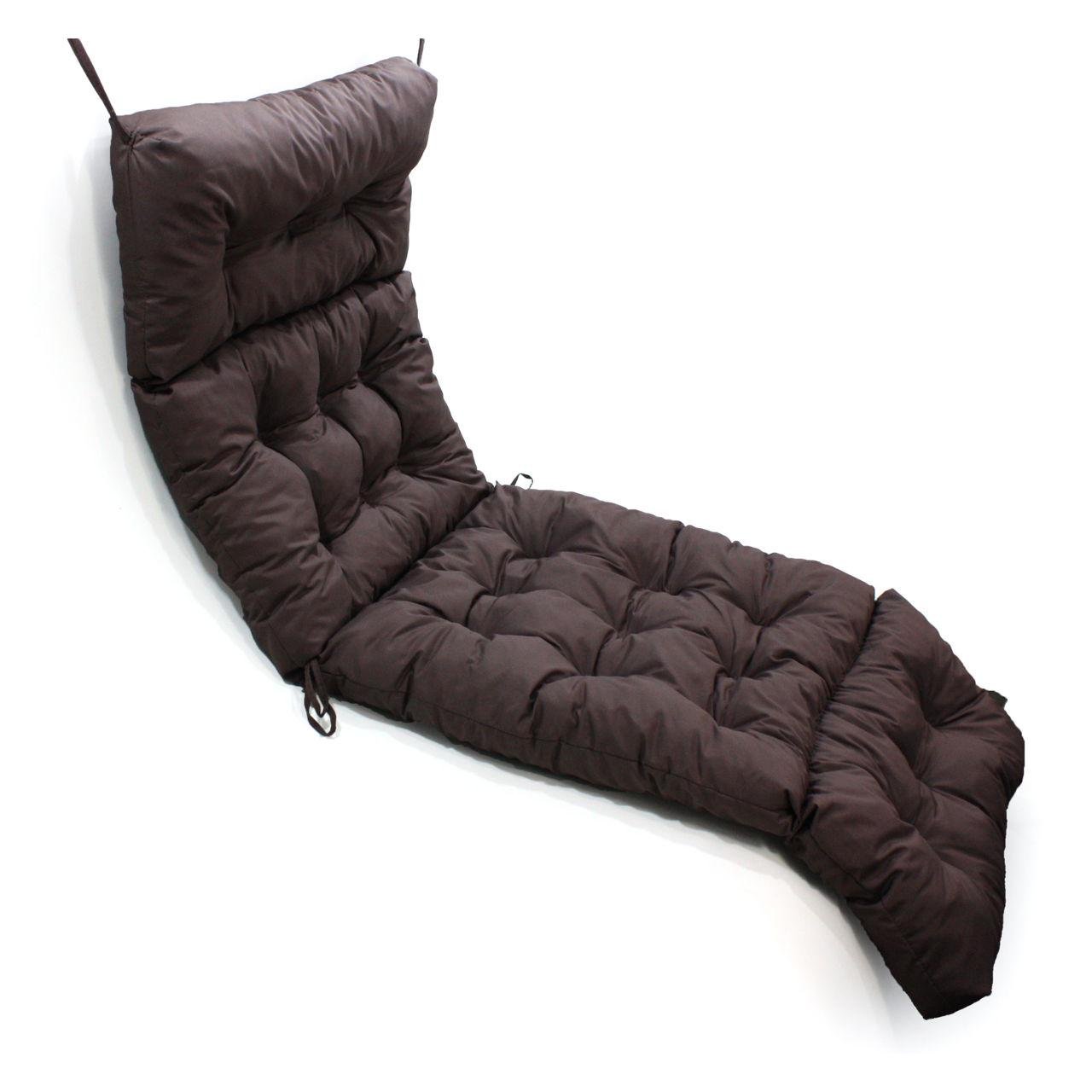 Матрас для шезлонга МІ0003 190х60х10 см Коричневый (162226) Матрас для шезлонга МІ0003 190х60х10 см Коричневый (162226)