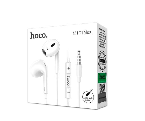 Навушники-гарнітура провідні Hoco M101 Max Mini-Jack 3,5 мм 1,2 м White - фото 2