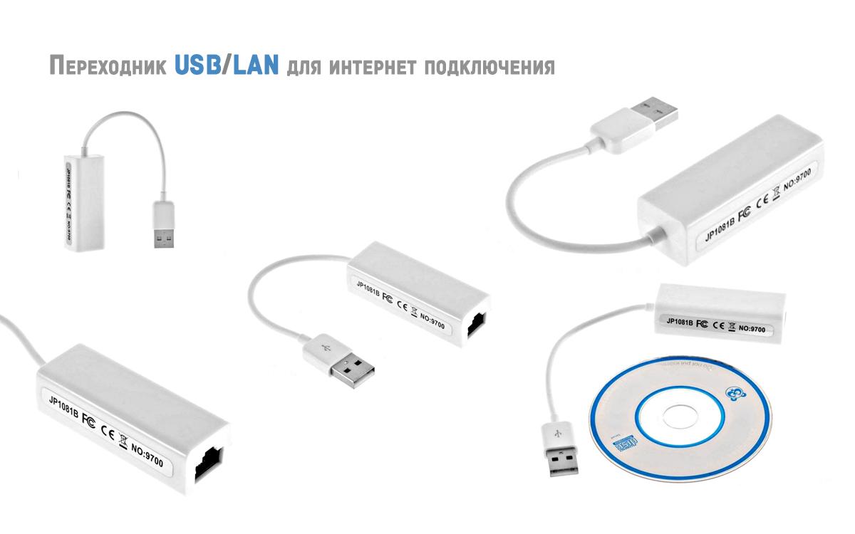 Внешняя сетевая карта USB LAN/RJ45 адаптер (Е1000-910-00) - фото 2