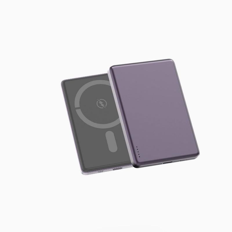 Повербанк з бездротовою зарядкою MagSafe Aspor A381 5000mAh 20W Фіолетовий (557-900155)