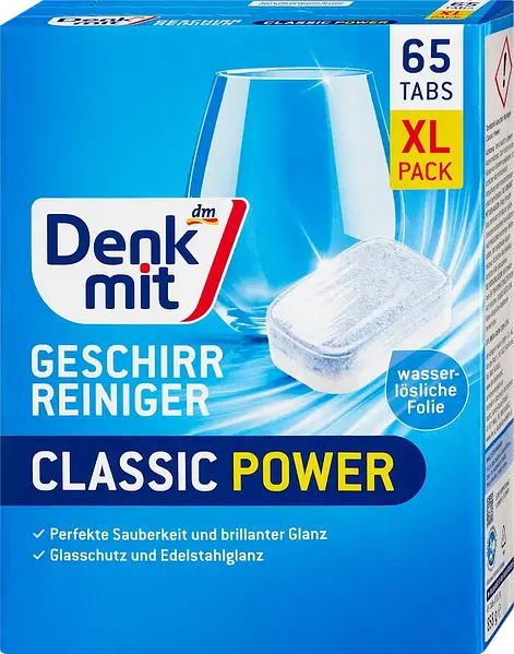 Таблетки для посудомоечных машин Denk Mit Classic 65 шт.