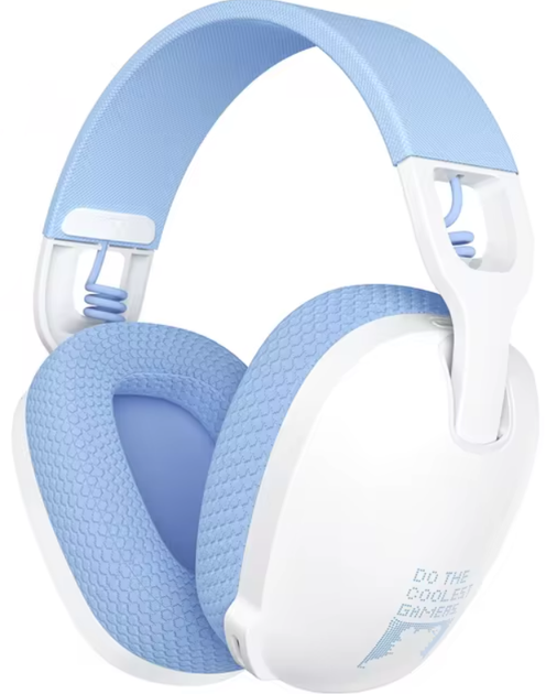Наушники игровые беспроводные Onikuma B2 Bluetooth с микрофоном White Blue (19115)