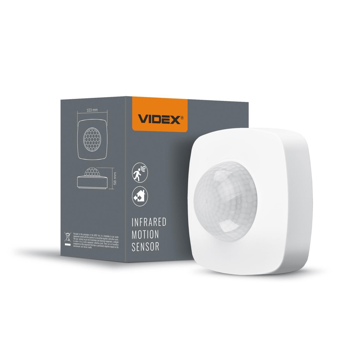 Датчик движения и освещенности Videx VL-SPC24W 220V 1200W инфракрасный (VL-SPC24W) Датчик движения и освещенности Videx VL-SPC24W 220V 1200W инфракрасный (VL-SPC24W)