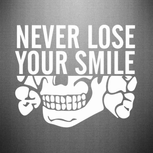 Наклейка Never Lose Your Smile 45x37,9 см Белый (21559321)