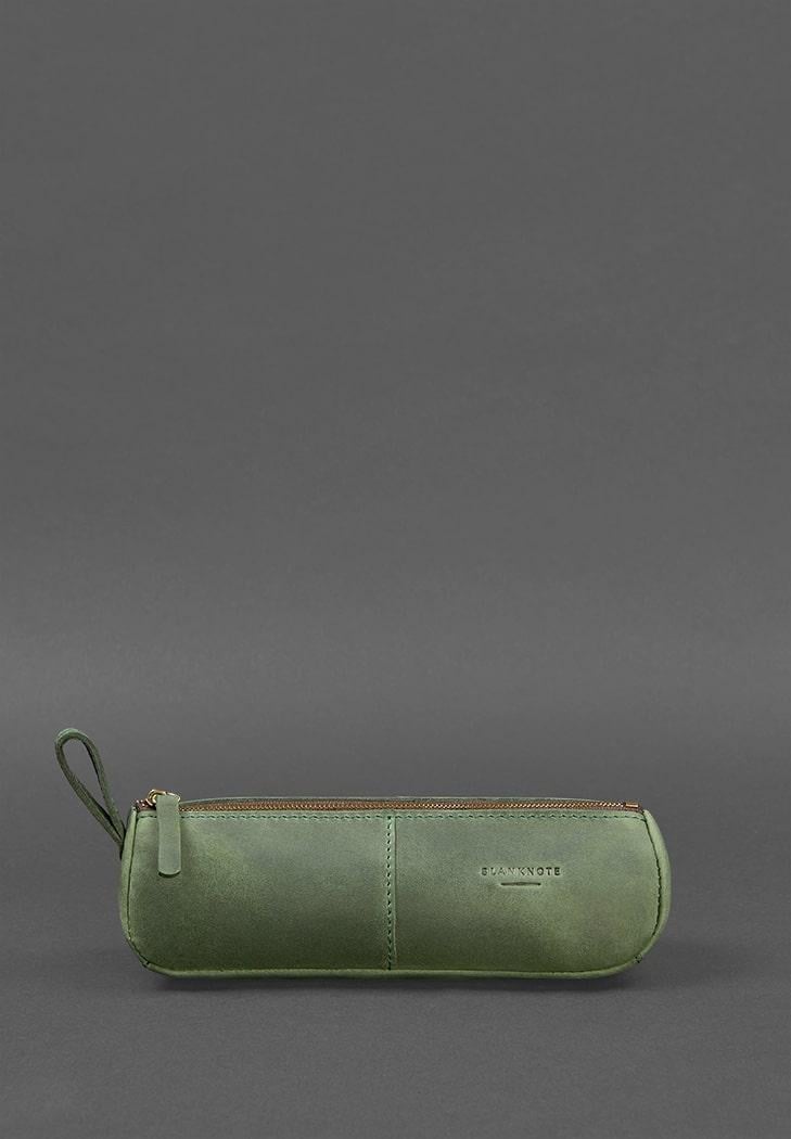 Пенал-нефр шкіряний 4.0 Crazy Horse Зелений (A-026905) - фото 6