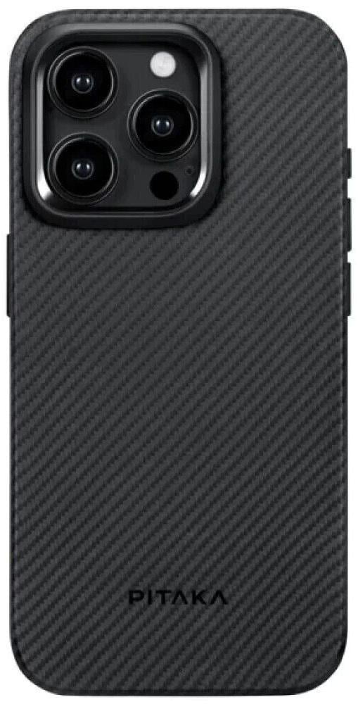 Чехол для iPhone 15 Pro Max Pitaka Military Grade MagSafe MagEz Pro 4 600D Black/Grey (33138527) Чехол для iPhone 15 Pro Max Pitaka Military Grade MagSafe MagEz Pro 4 600D Black/Grey (33138527)