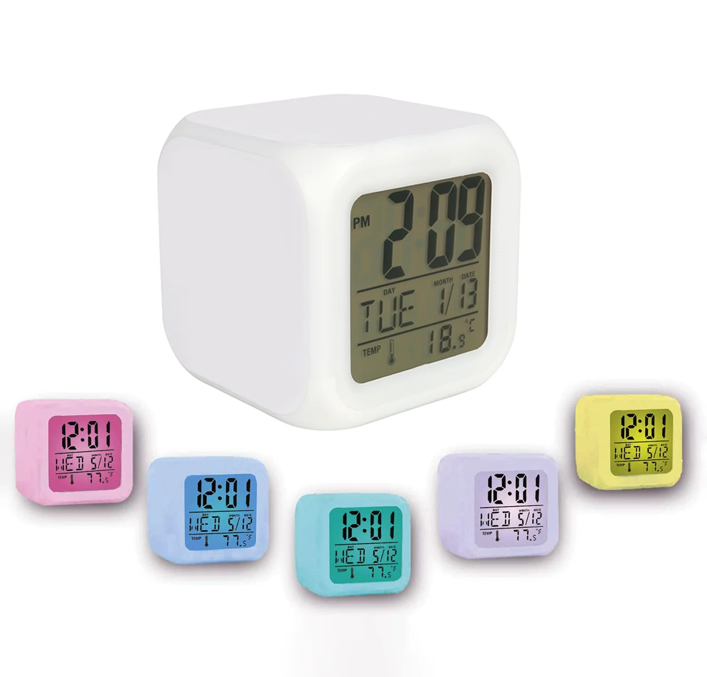 Часы настольные Хамелеон с подсветкой (29433514) - фото 7 Часы настольные Хамелеон с подсветкой (29433514) - фото 7