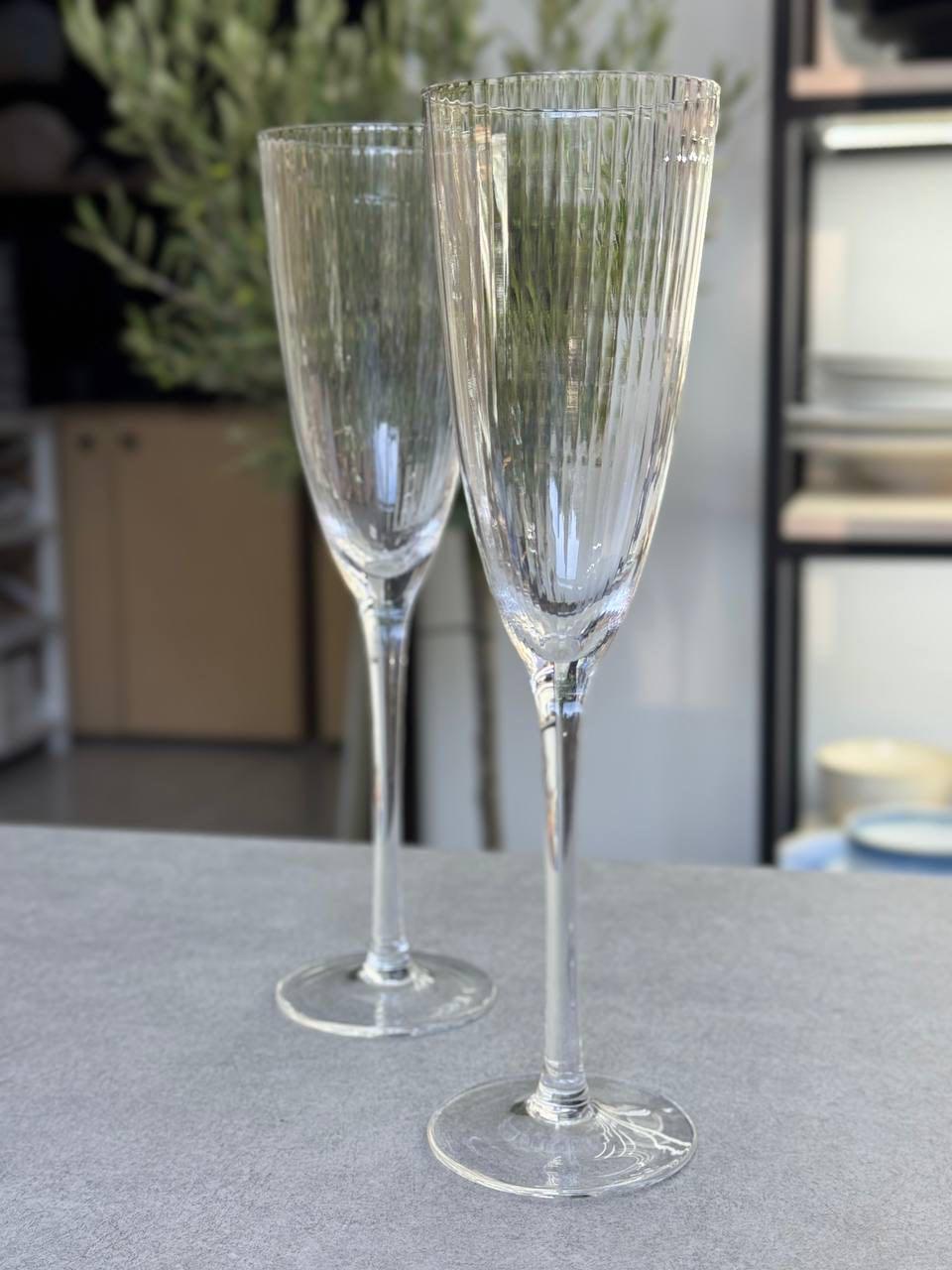 Набор бокалов для шампанского Слайси 6 шт. 260 мл Прозрачный (102-903)