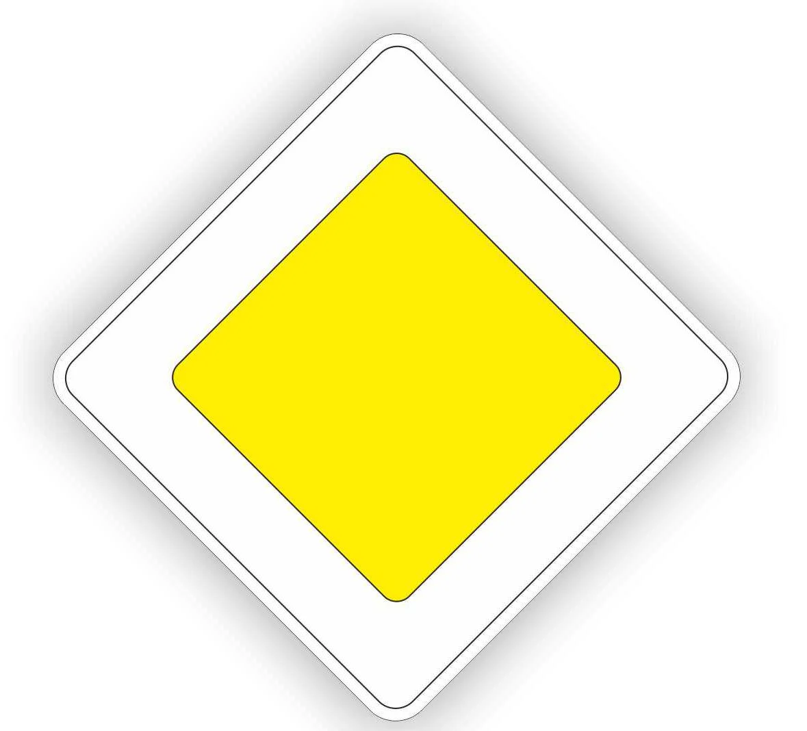 Дорожный знак 2.3 Главная дорога ДСТУ 4100:2002. 600 мм