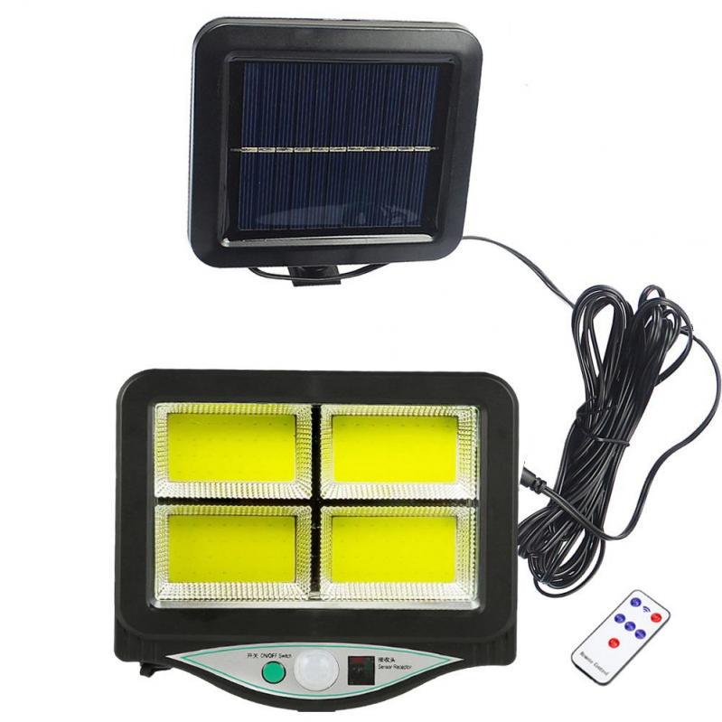 Фонарь Solar Sensor Light ВК-128 4СOB с пультом и датчиком движения - фото 2 Фонарь Solar Sensor Light ВК-128 4СOB с пультом и датчиком движения - фото 2