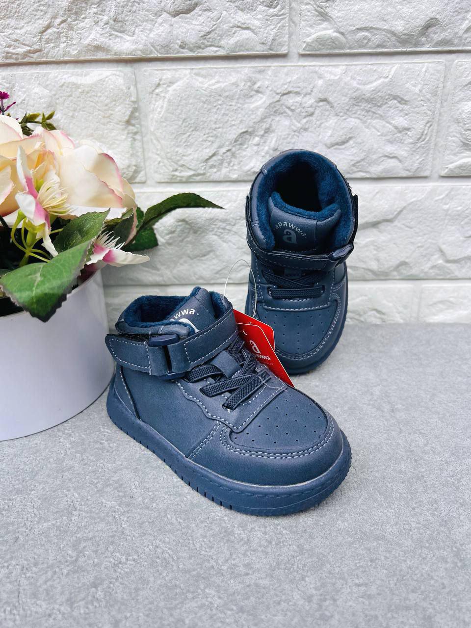 Кроссовки-хайтопы для мальчика Apawwa 1029 р. 23 14,5 см Синий