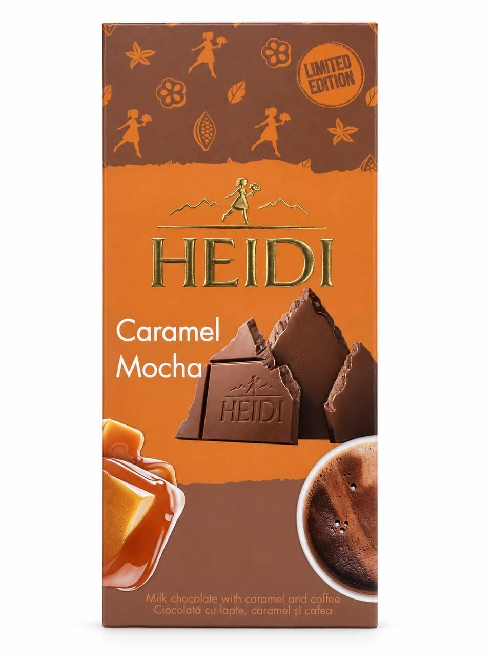 Молочний шоколад Heidi з карамеллю та кавою