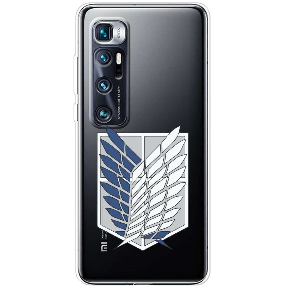 Чехол BoxFace Xiaomi Mi 10 Ultra Атака Титанов Крылья Свободы Прозрачный силикон (44423-bk88-44423)