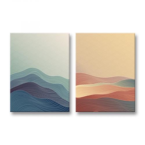 Модульная картина Chill Waves 123x80 (MK21253)