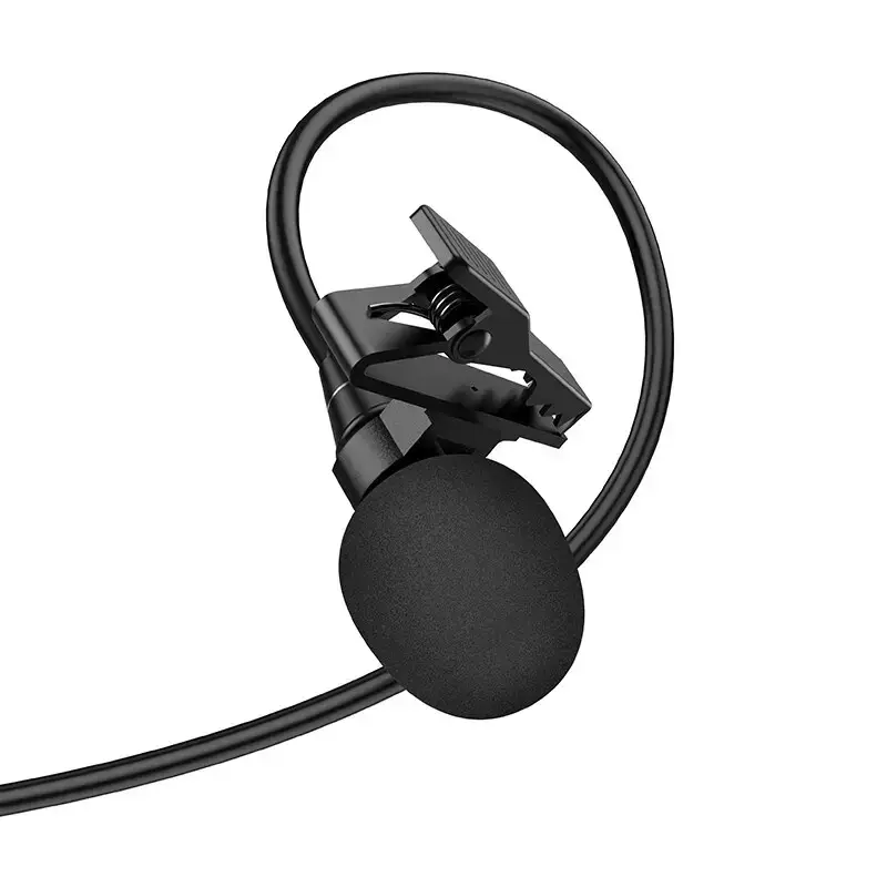 Микрофон-петличка Hoco L14 Lightning 2m Lavalier Microphone Black - фото 5