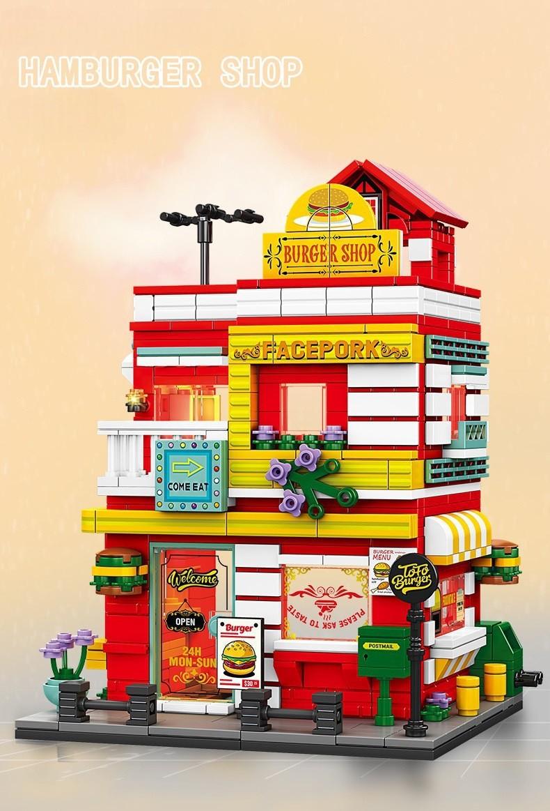 Дитячий конструктор Бургерна Hamburger Shop 705 деталей Різнокольоровий - фото 2 Дитячий конструктор Бургерна Hamburger Shop 705 деталей Різнокольоровий - фото 2