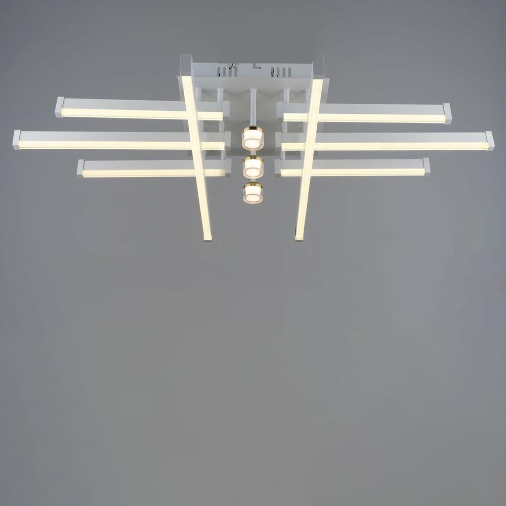 Люстра потолочная LED Light House SRS-20015/8/3 WT/GD 24W/16W/24W Белый/Золотой 