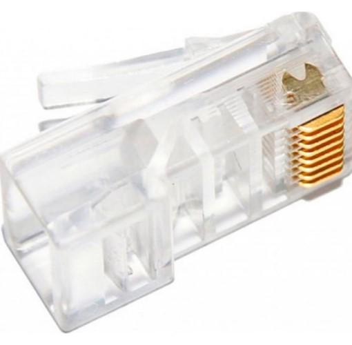 Конектор Kingda RJ-45 UTP Cat.5e 100 шт. (KD-PG8032-C5e) - фото 2