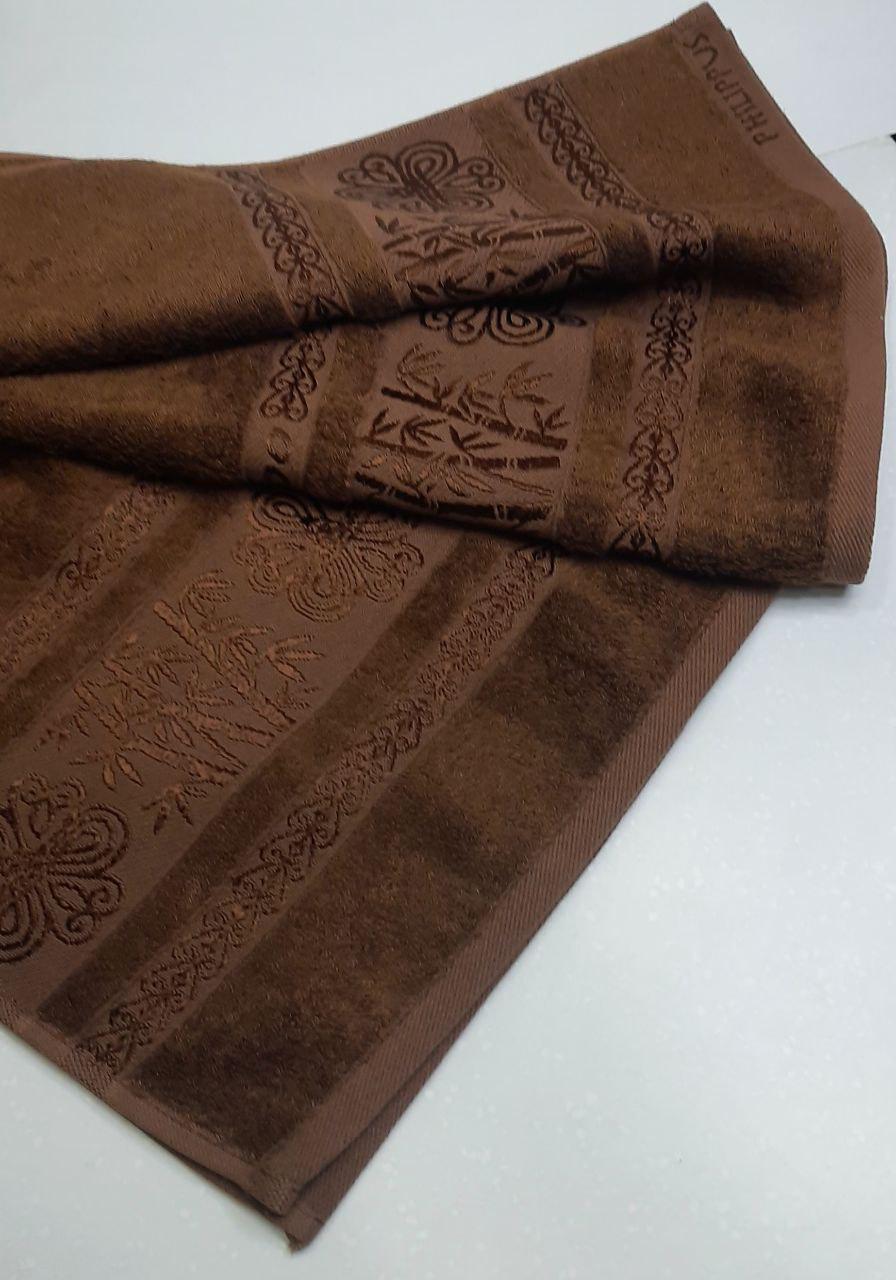 Полотенце бамбуковое банное Philippus 70х140 Коричневый (0580) - фото 3 Полотенце бамбуковое банное Philippus 70х140 Коричневый (0580) - фото 3