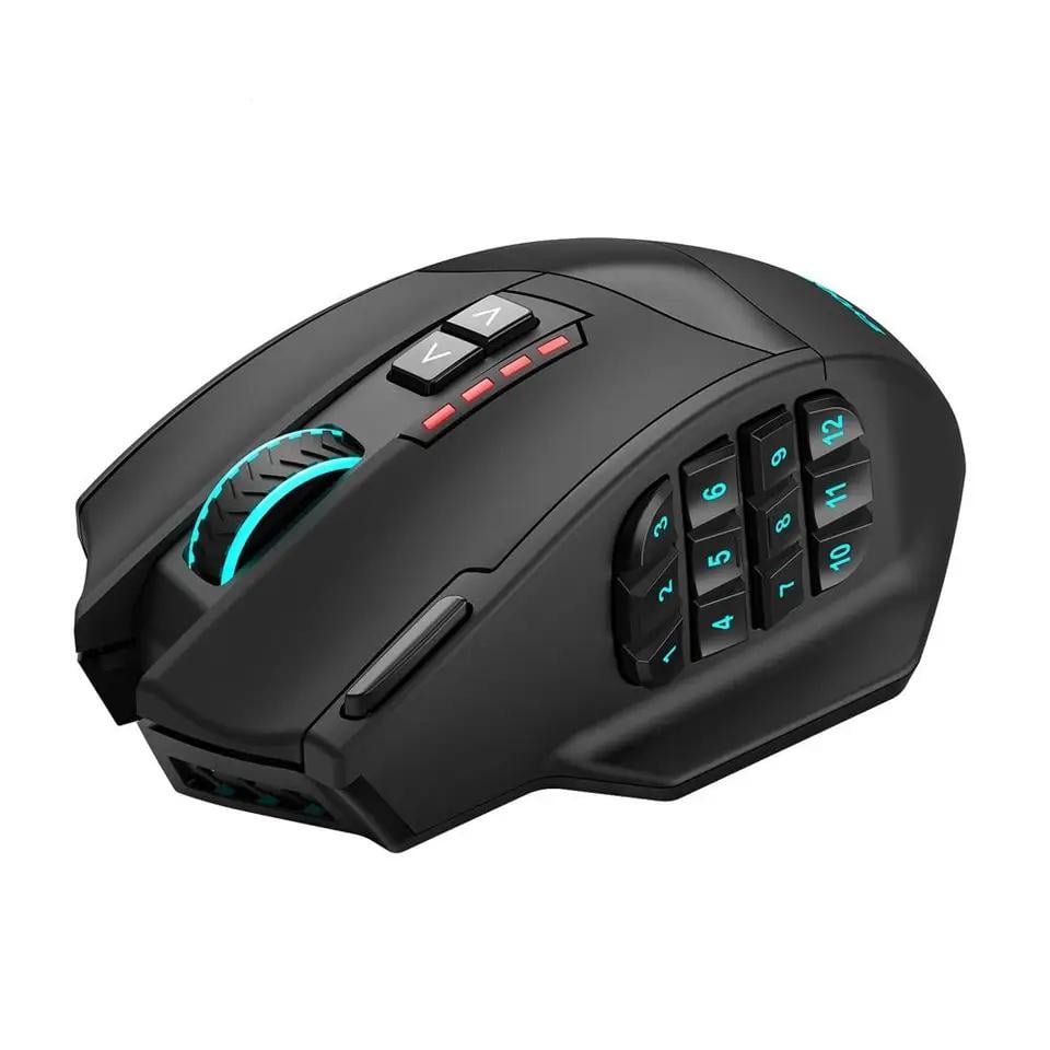 Миша E-YOOSO X33 бездротова ігрова з акумулятором та підсвічуванням 2,4 gHz Black - фото 5