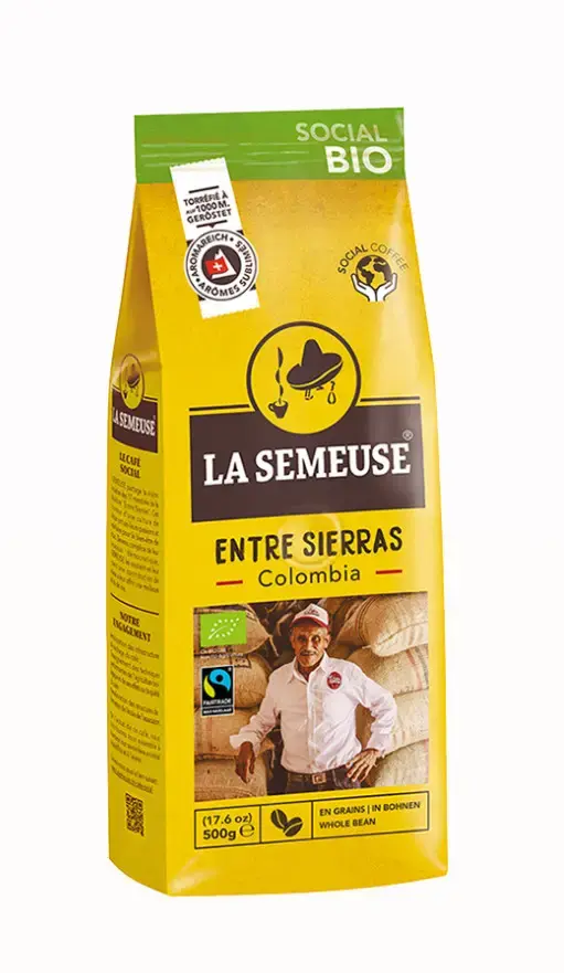 Кофе в зернах La Semeuse Entre Sierras Colombia BIO 100% Арабика 500 г (25400378)