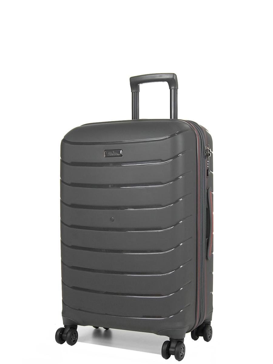 Чемодан дорожный Snowball 61303 Cologne средний полипропилен 59,5 л 66х42x24 см Серый